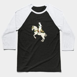 Moroccan Horse with His Saddle - Tbourida - Moroccan Equestrian Art Baseball T-Shirt